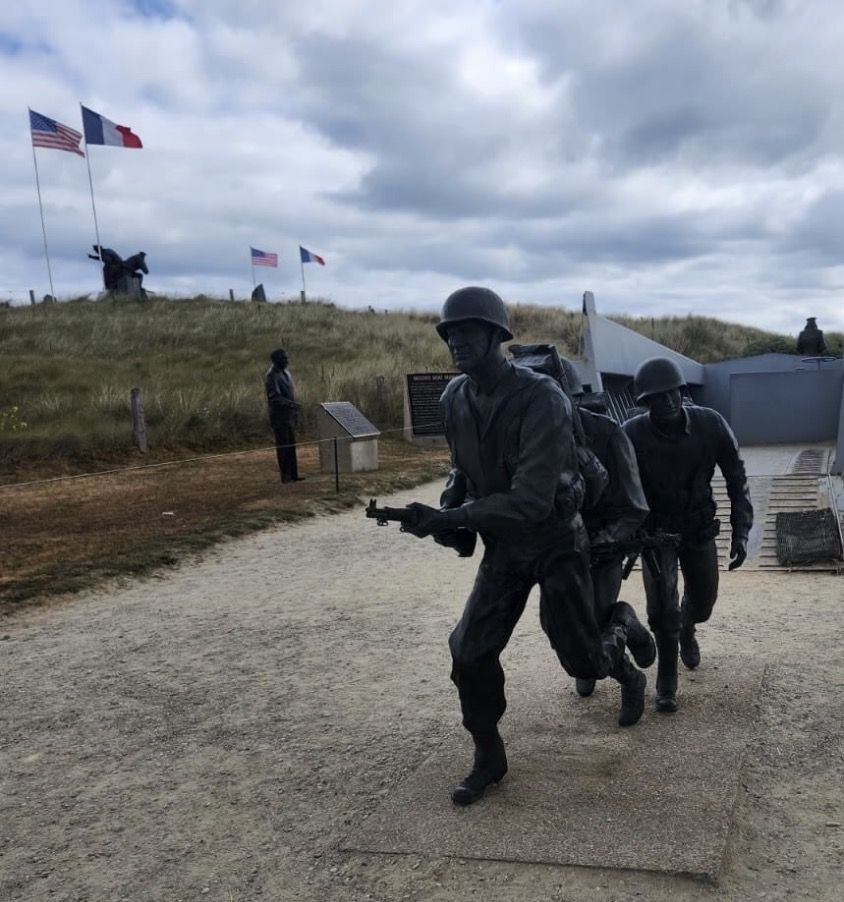 Normandy D-Day Beaches with Juno Beach, bunkers & Canadian Cemetery from Paris